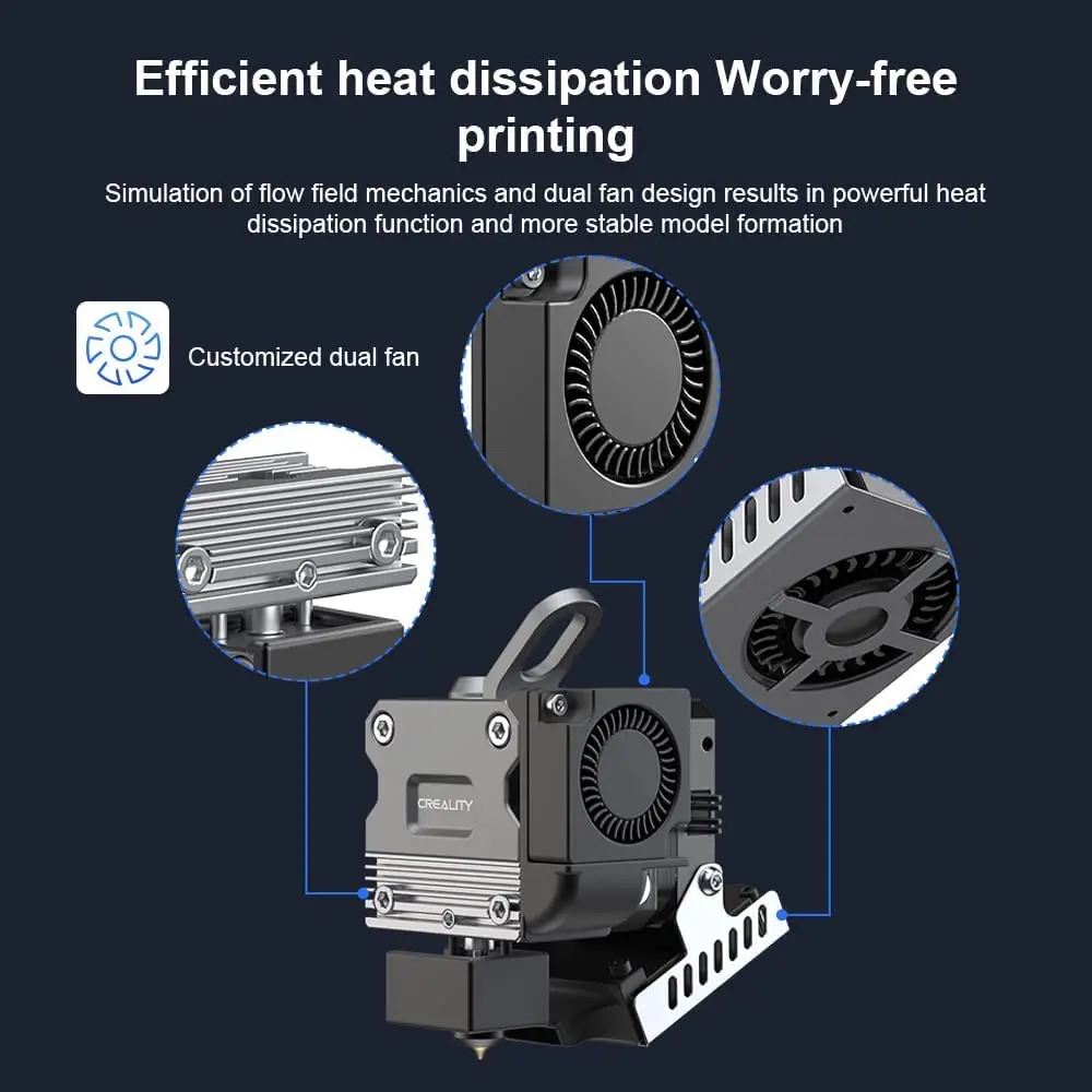 Zestaw CREALITY Sprite Extruder Pro 300 ℃   Drukowanie w wysokich temperaturach, przekładnia 3:5:1, bezpośredni napęd, ekstruder do drukarek serii Ender-3 — zdjęcie produktu 3
