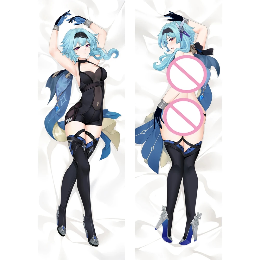 

Genshin Impact Plush Eula Lawrence Dakimakura Pillows Double-Sided Printed Pillow Cover Case Otaku Hugging Body Pillowcase