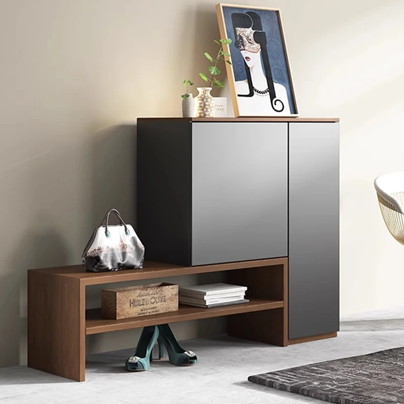 

Minimalist Design Living Room Cabinets Rustic Eclectic Porch Entrance Shoe Rack Multifunctional Modern Meuble Home Furniture