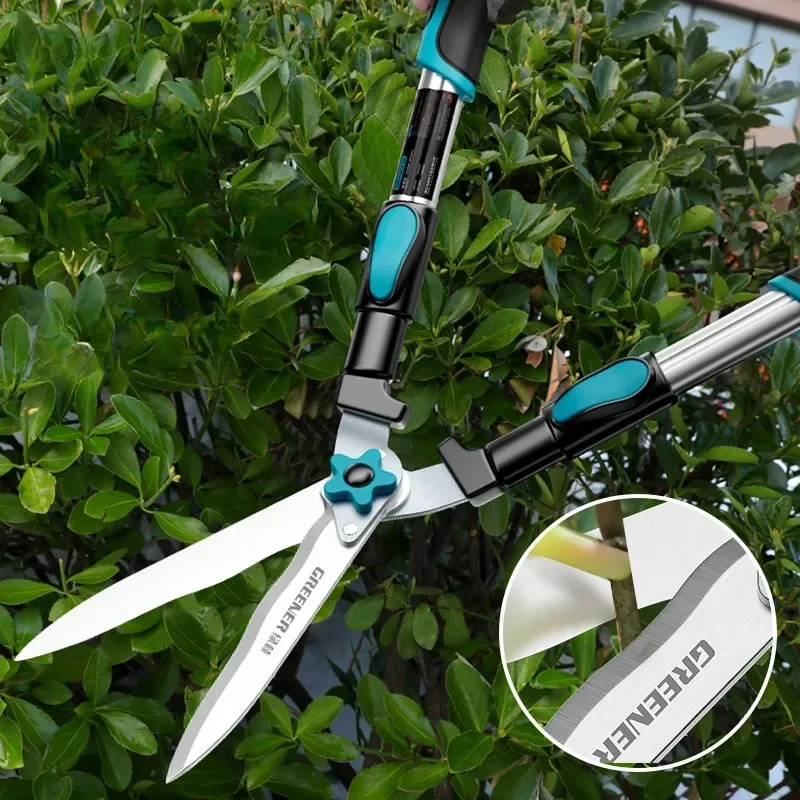 Gardening Large Scissors Green Garden Pruning Special Scissors Lawn Hedge Pruning Tools Alloy Steel Professional Hand Tools