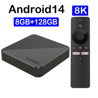 Smart TV Box Bluetooth 5.4 Allwinner H313 8GB 128GB T8 8K HDR10 Streaming Media Player Netflix 4K Google Assistant Set Top Box