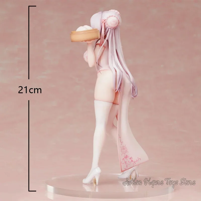 

Brand New in Stock Cute Beauty Seduction Anime Momoman Chan Figut White Cheongsam Adult Model Statue Gift Demon Cartoon Fun Toys