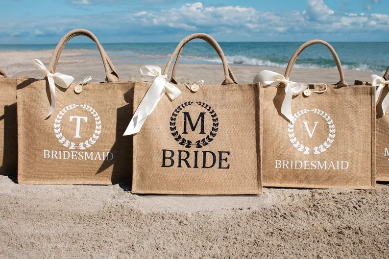 Custom Girls Trip Tote Bags Bridesmaids Proposal Bachelorette Party Gifts Bridal Personalized Tote Bag Wedding Hen Party Team