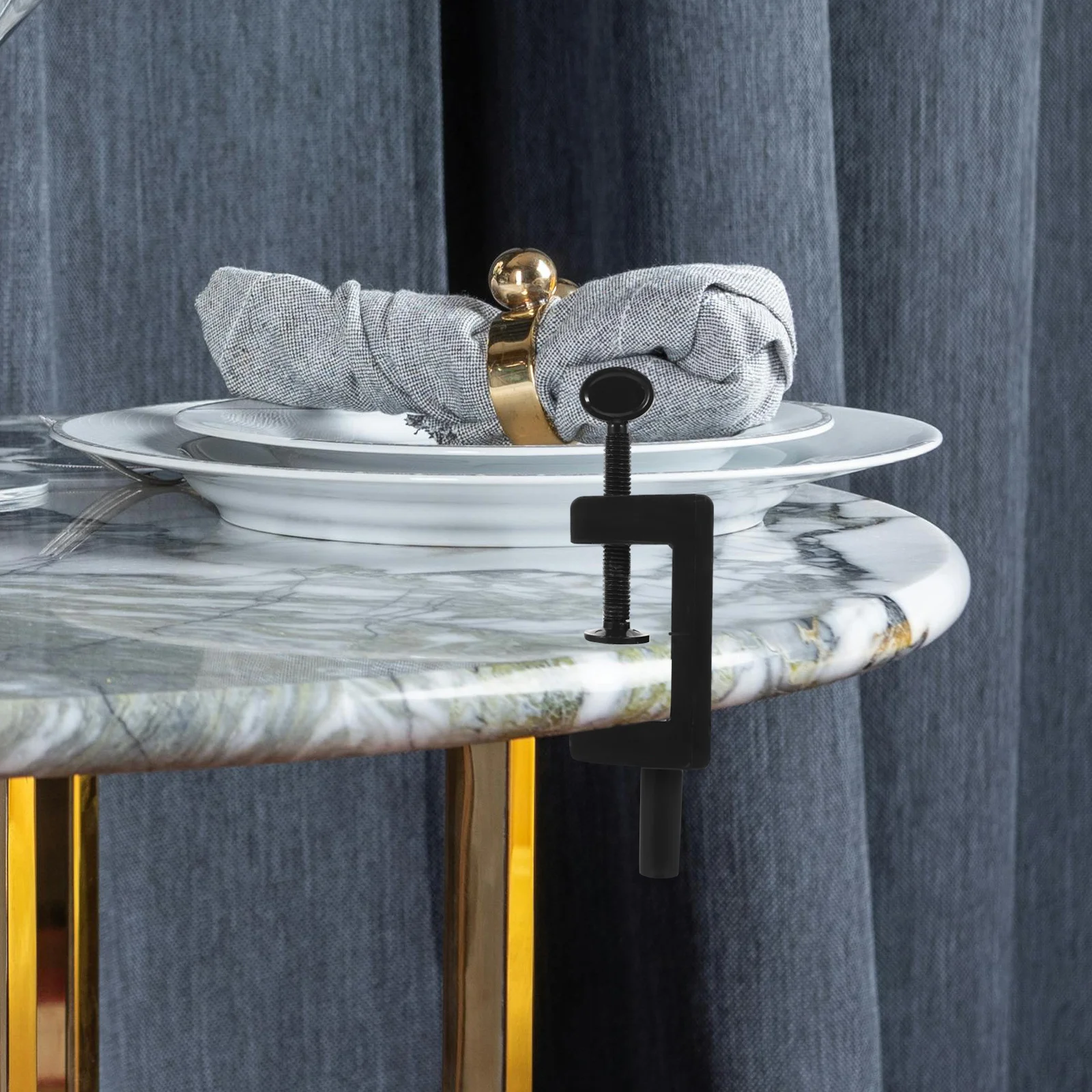 

2Pcs Balloon Arch Kit Detachable Table Mount Clamp Stable Base Clips for Weddings Birthdays Events Balloon Arch Display