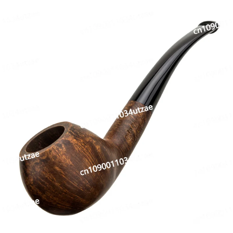 Pipe Plume Feather Series Smooth Stone Nanmu Pipe Straight Pipe