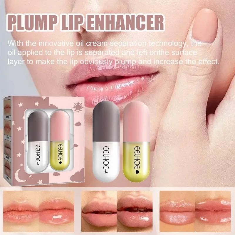 Lip Balm Colors Lip Plumper Oil Moisturizing Long Lasting with Natural Beeswax Gloss Makeup Glaze Water Sexy Anti Stain Lip Care