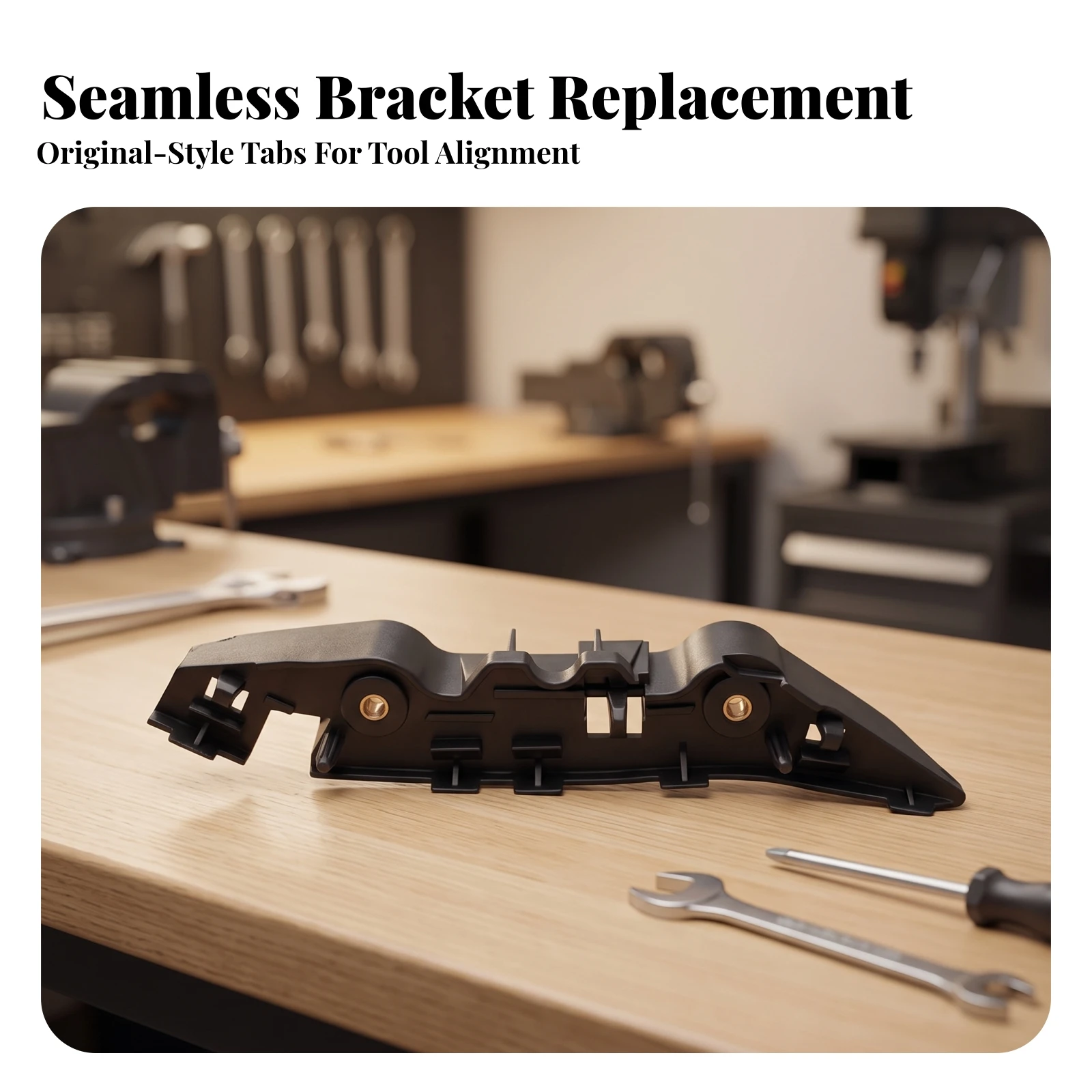 Mounting Bracket Sturdy Bumper Support Rail with Metal Inserts Bumper Mounting Rail Easy to Install for Mechanics