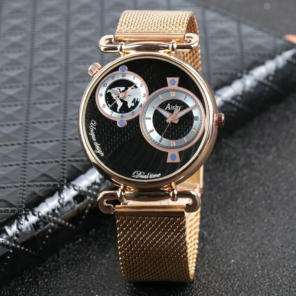 Free shipping  Copy watch  Top Luxury Brand  Men watch   Business watches  Men WristWatch  Dual Time Zone  reloj