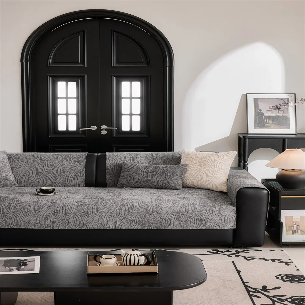 Sofa Cushion New Style Imitation Cotton and Linen All-season Anti-slip Cross-border Sofa Cover Full-cover Sofa Scarf