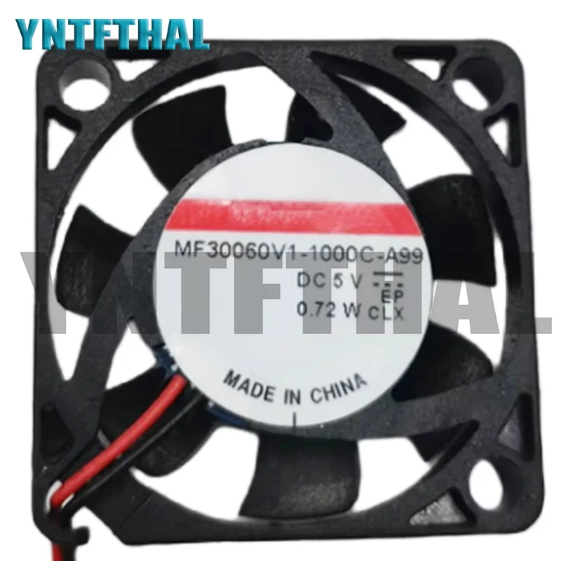 

New MF30060V1-1000C-A99 Cooling Fan DC 5V 0.72W 30x30x6MM 2-Wire