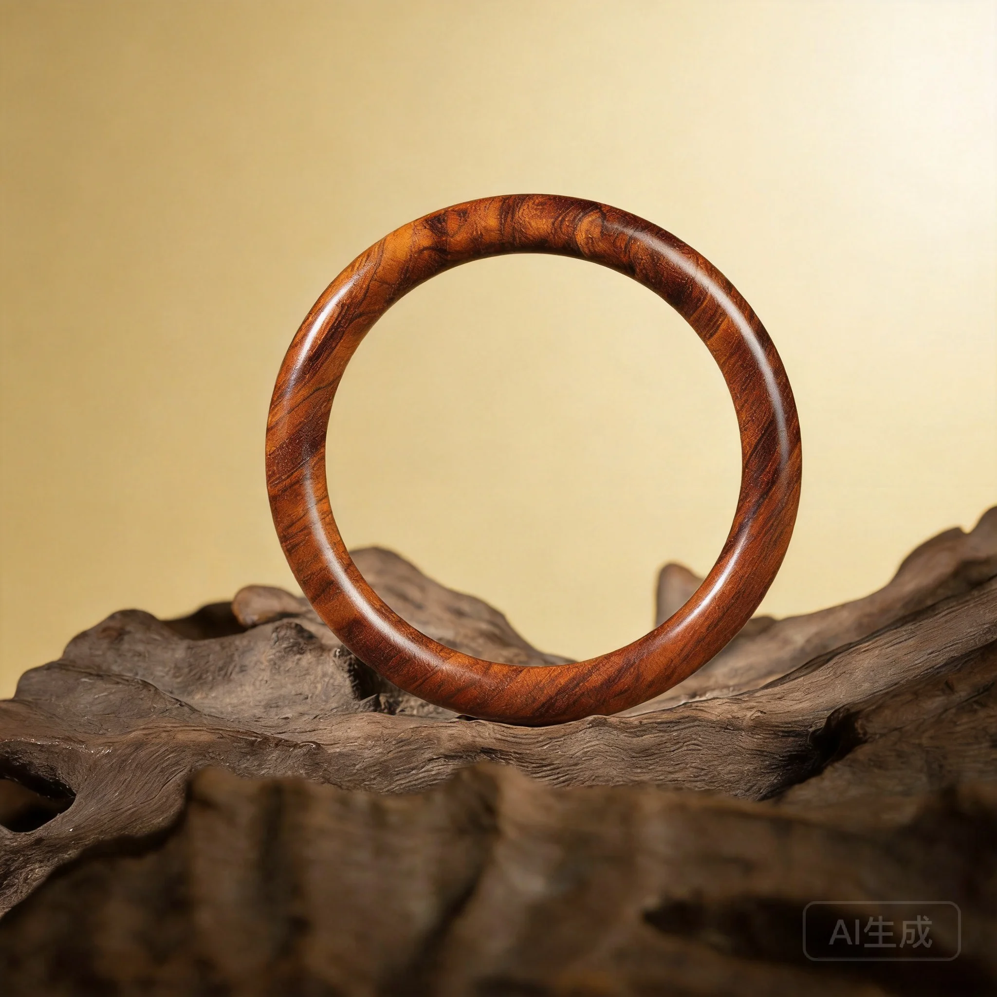 Traditional Chinese Fengshui Thunder Struck Jujube Wood Bangle Lucky Blessing Good Fortune Unisex Solid Wooden Bracelet Multiple