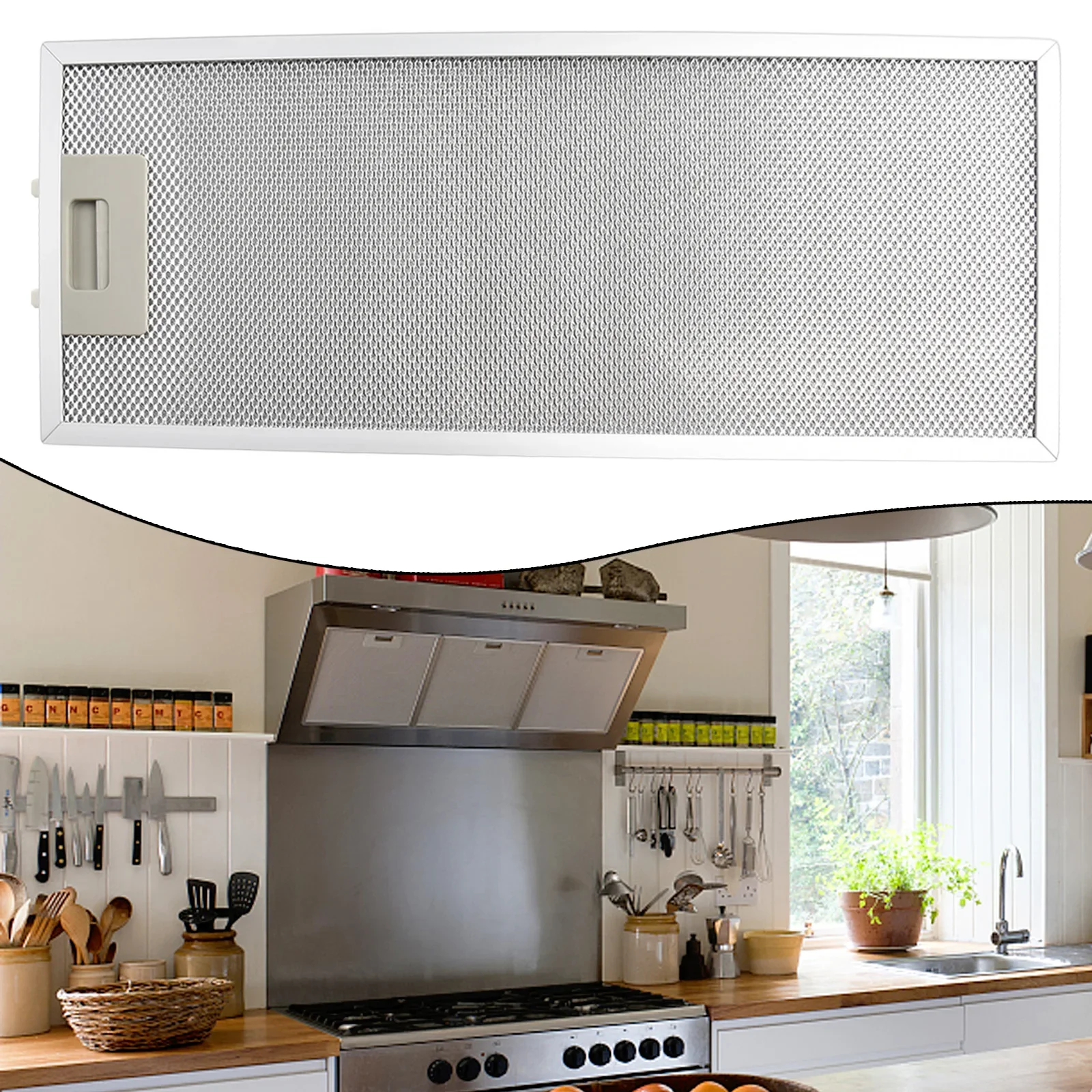 High Performance Metal Mesh Filter 192 X 470 X 9mm Maintain Optimal Cooker Hood Functionality Replace Every 3 6 Months