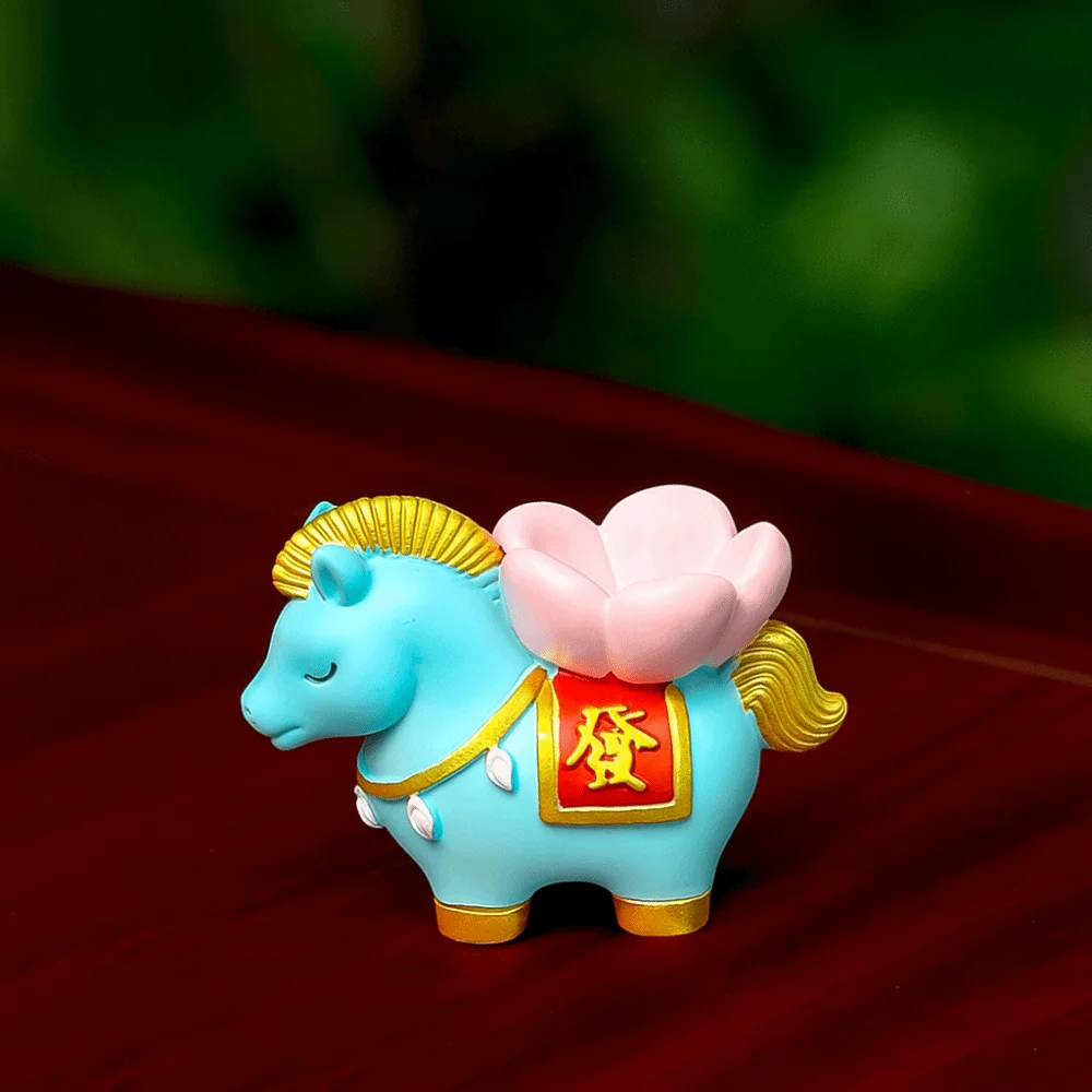 

Creative Zodiac Pony Incense Burner Pony Shape Resin Indoor Incense Burner Horse Year New Year Ornamental Cense Holder