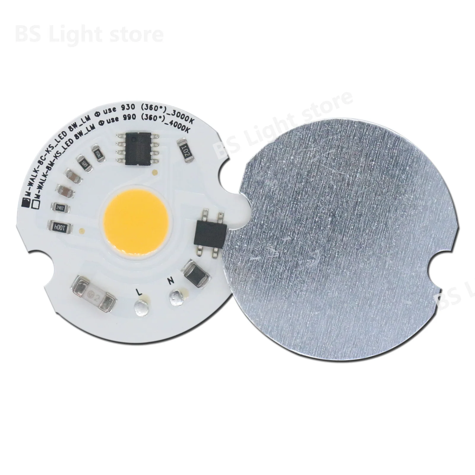 220V Led cob chip 8W  no need driver Ra70 For lightting lamp bulb 38mm downlights Spotlights Track lights warmwhite naturalwhite