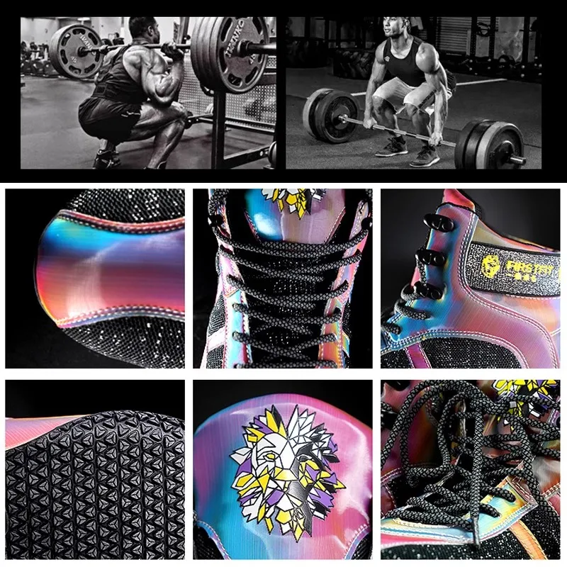 Hot 2025 Neutral Lightweight Professional Power Wrestling Shoes Boxing Shoes Fighting Weightlifting Shoes Very Good