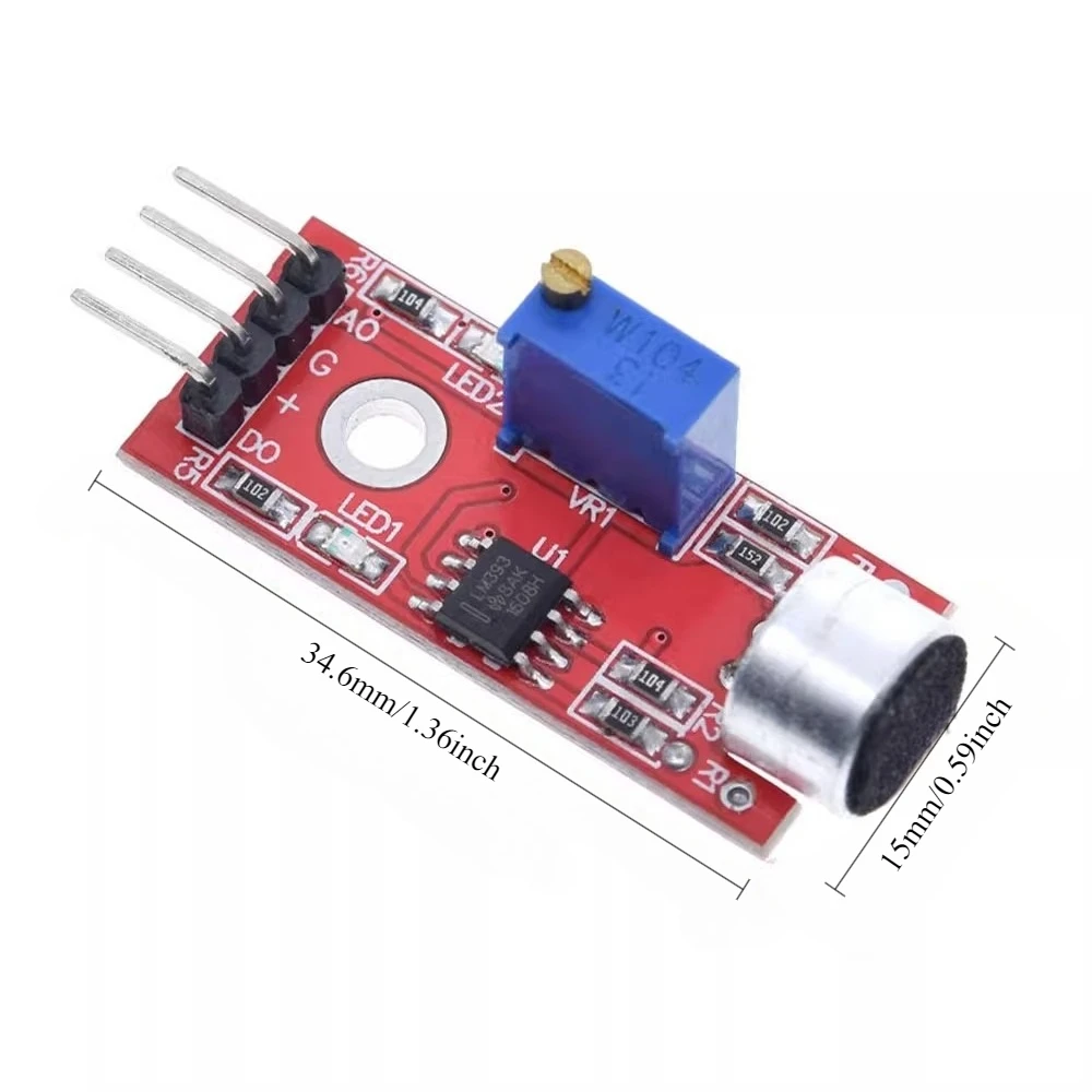 

10pcs KY 037 High Sensitivity Microphone Sound Sensor Module Voice Detection for Arduino Raspberry Pi