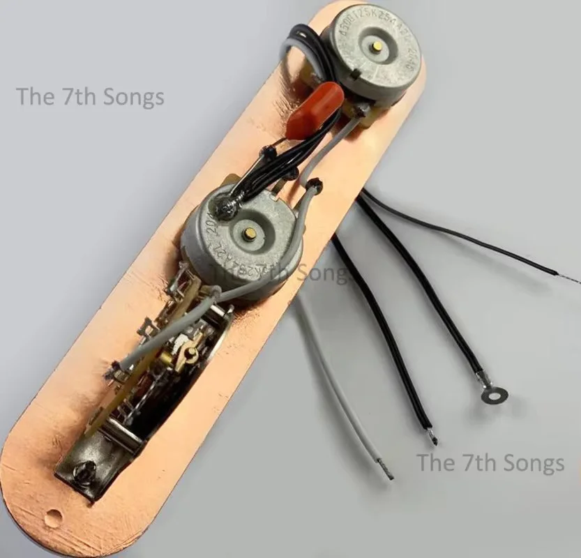TL 3 Way Switch 473J 0.047uf Capacitor Electric Guitar Pre Wired Tele Guitar Wiring Control Plate System Chrome