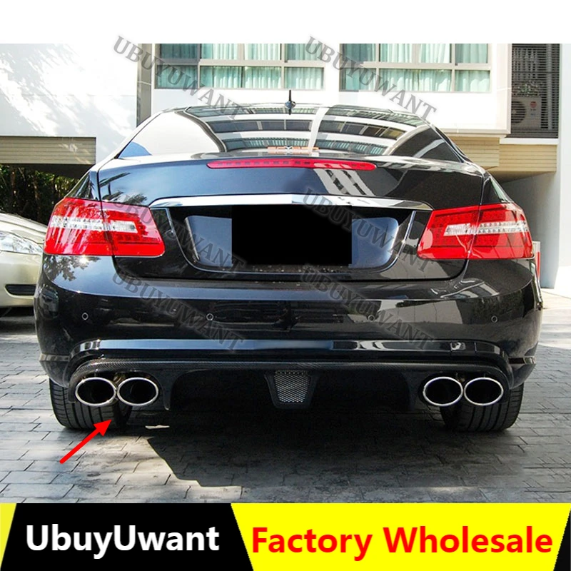 Für Benz W207 C207 Coupé 2-Türer E63 AMG Nur Cabrio 2009-2012 Heckdiffusor Spoilerlippe Karosserie-Kit Zubehör
