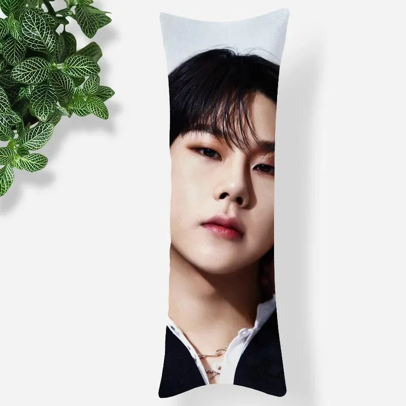 35x100cm 50x150cm MONSTA X Body Pillow Case 3D Double-Side Print Satin Smooth Soft Fabric Pillow Cover For Boys Gir 0524