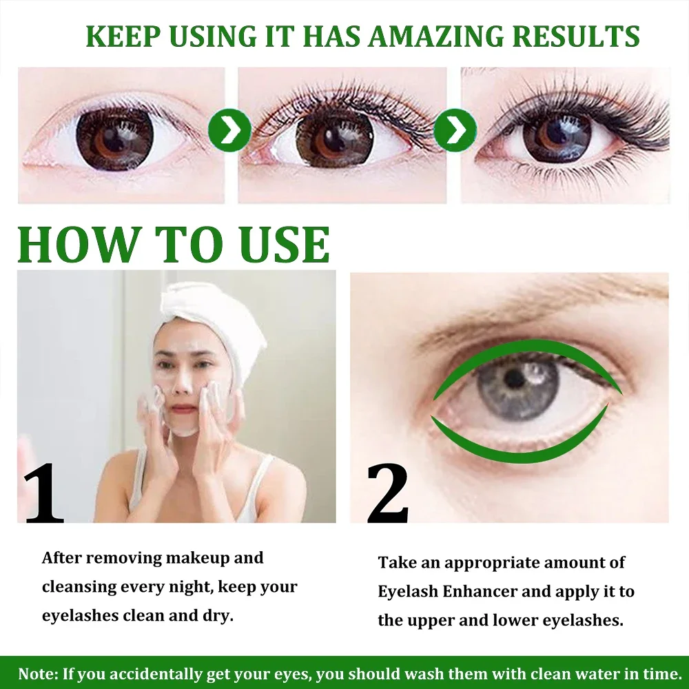 Siero per la crescita rapida delle ciglia ciglia miglioramento del sopracciglio sollevamento delle ciglia allungamento cura più spessa liquido per la crescita rapida delle ciglia