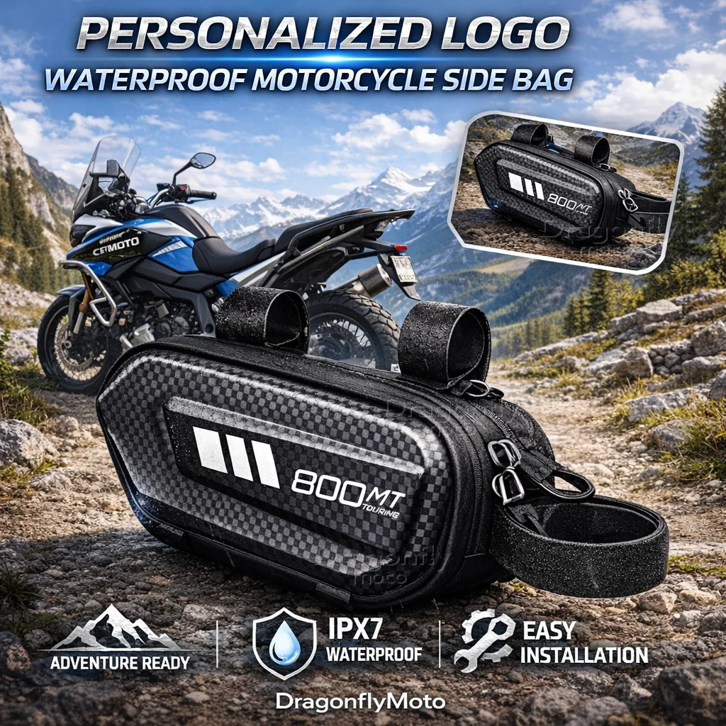 

For CFMOTO 800MT 800 MT2021 2022 CF800CF MT800 Motorcycle Side Bag Personalized Logo Waterproof Hard Shell Saddlebag