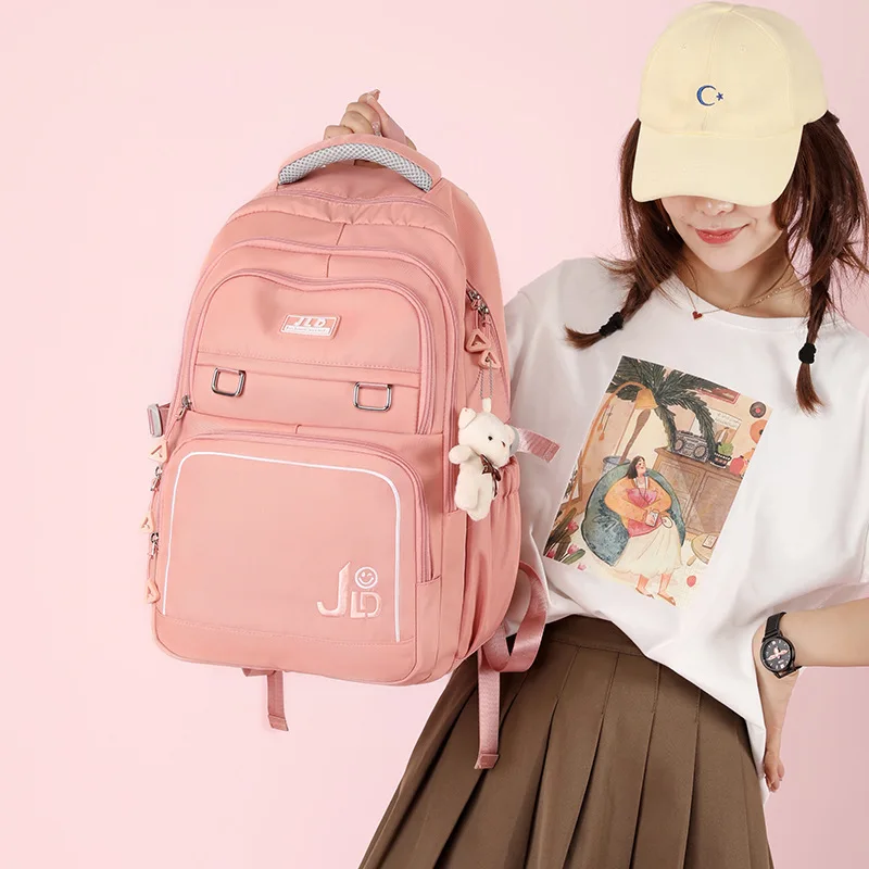 Junior Middle School Bags for Girls Teen Waterproof Large Capacity Shoulder Backpacks College Student University Tarvel Backpack