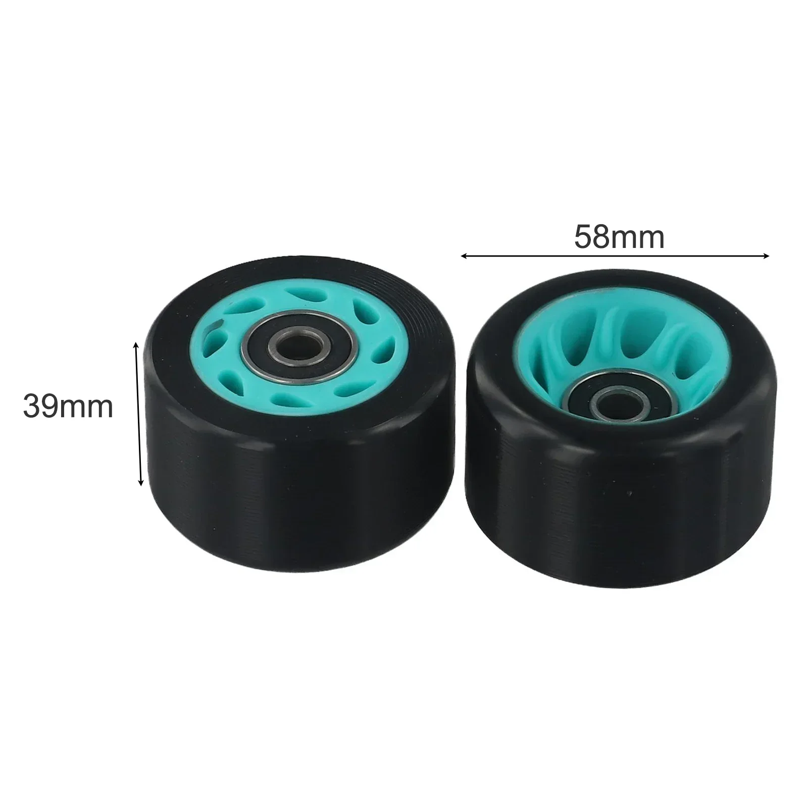 8pcs Skate Wheels Roller Skate Wheels Wheels With Wrench 58x39mm For Double-Row Roller Skates Indoor Roller Quad Roller