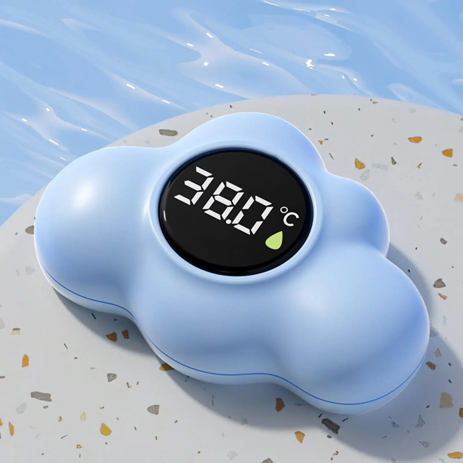 Baby bath thermometer Tub Temperature Monitor  LED display Hot Cold Water Resistant Temperature Warning Monitor Sensor