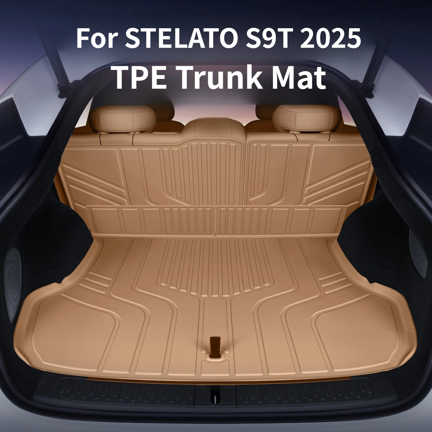 

For STELATO S9T 2025 TPE Trunk Mat, Waterproof and Wear-Resistant Trunk Liner Interior Modification Accessories