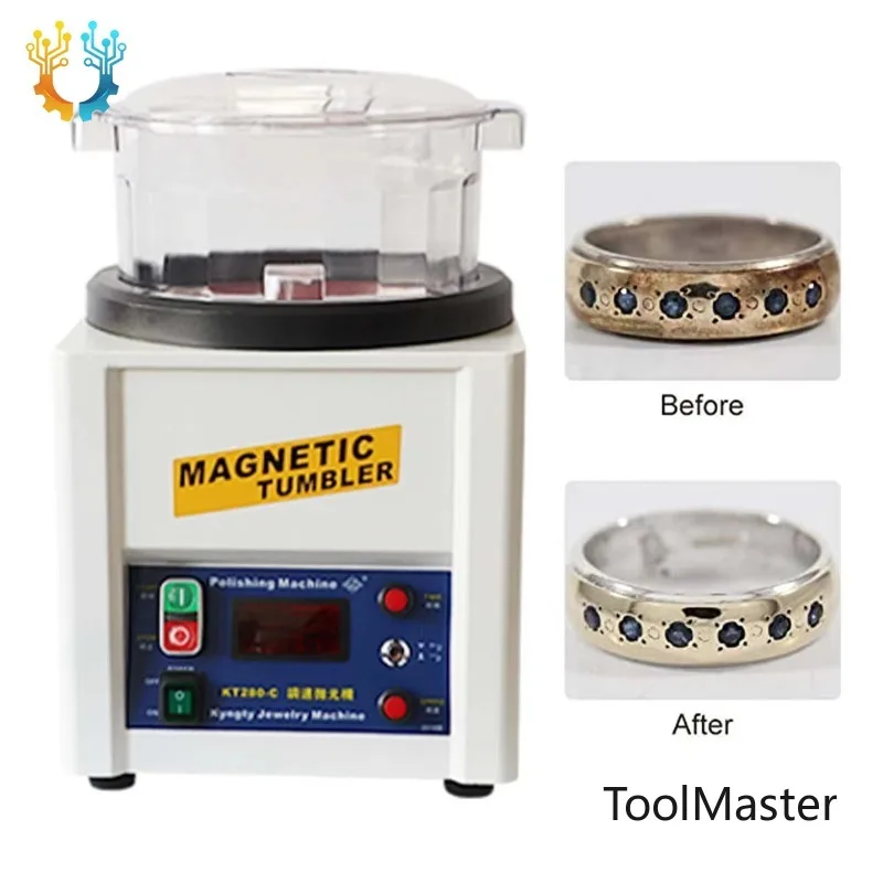 

[2026]Large Capacity Polishing Machines Jewelry Magnetic Polish Magnetic Tumbler Polisher For Polishing Intricate Details