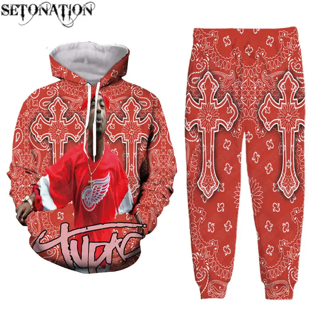 

Tupac красные мужские/женские новые модные крутые 3D принты модные толстовки/Свитшот/брюки/спортивный костюм Прямая поставка