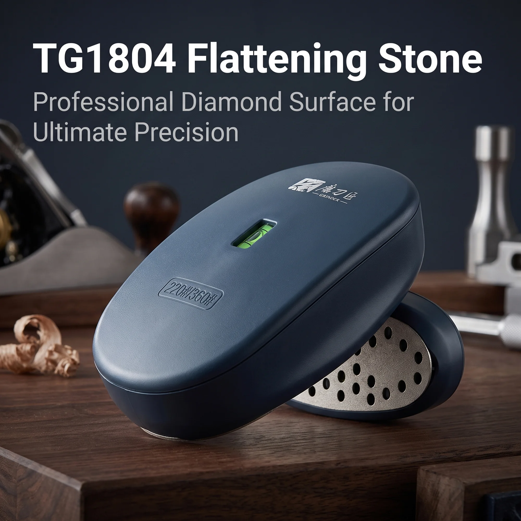Taidea Diamond Flattening Stone 220 360 Grit Dressing Tool for Sharpening Stone 123x67x36mm ABS Kitchen Accessory