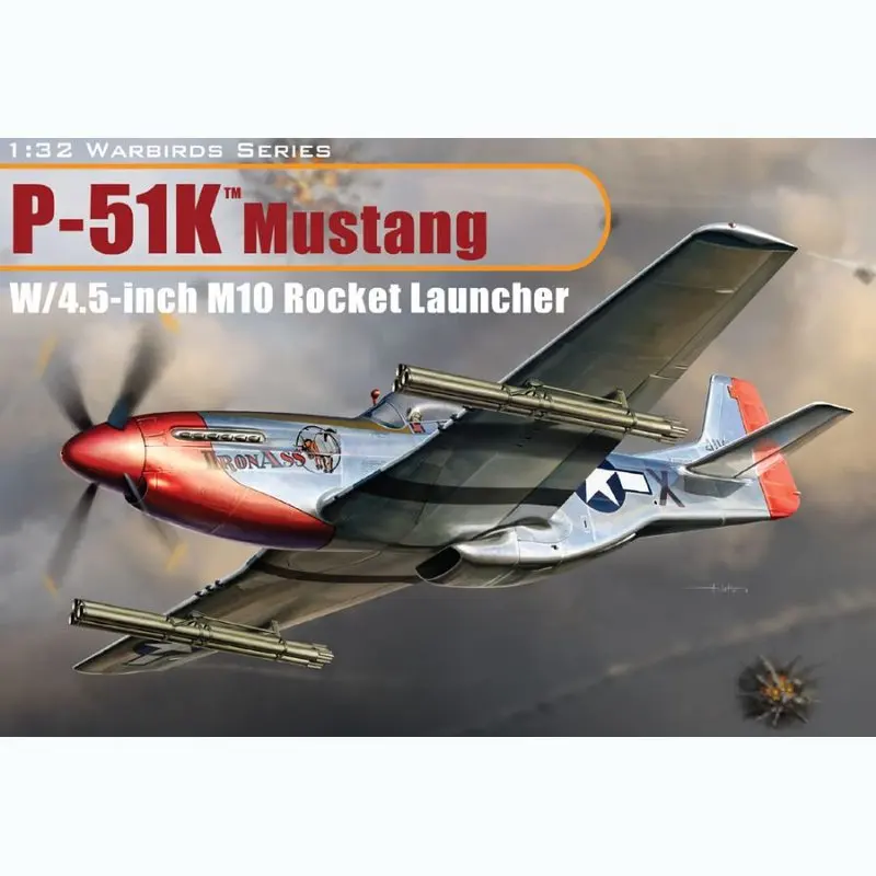 

DRAGON 3224 1/32 P-51K Mustang w/4,5 дюйма M10 ракетная пусковая установка-набор моделей в масштабе