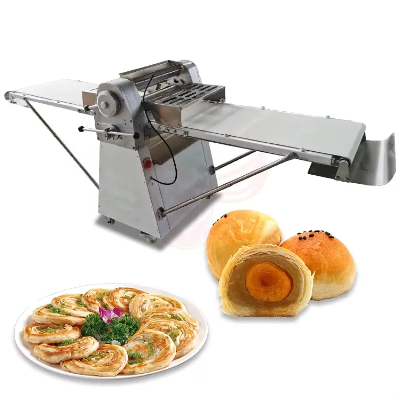 New Electric Desktop Dough Sheet Machine 380V/220V Dough Sheeter Pastry Commercial Use Pressing Dough  Puff Pastry Machine