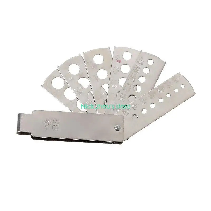 

E15E Jewellers Tools Diamond Fan Measuring Tool Round Gauge Multipurpose