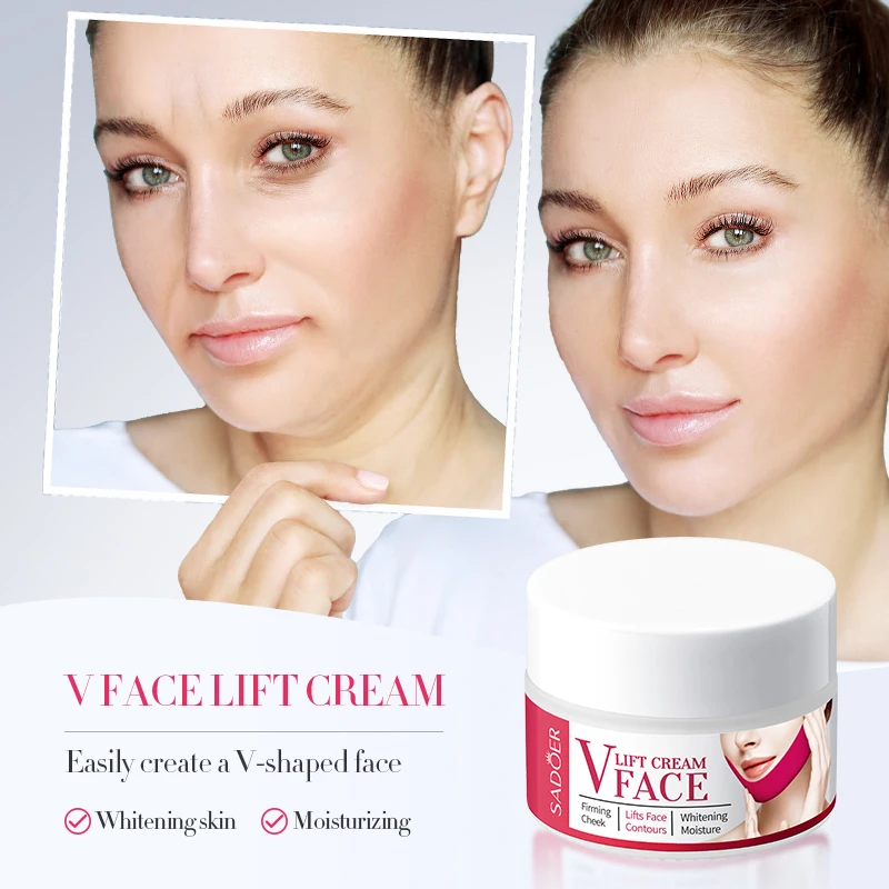 V-Shape Firming Face-Lift Slimming Cream Removal Masseter Muscle Double Chin Face Fat Burning Anti-Aging Face Skin Care Products
