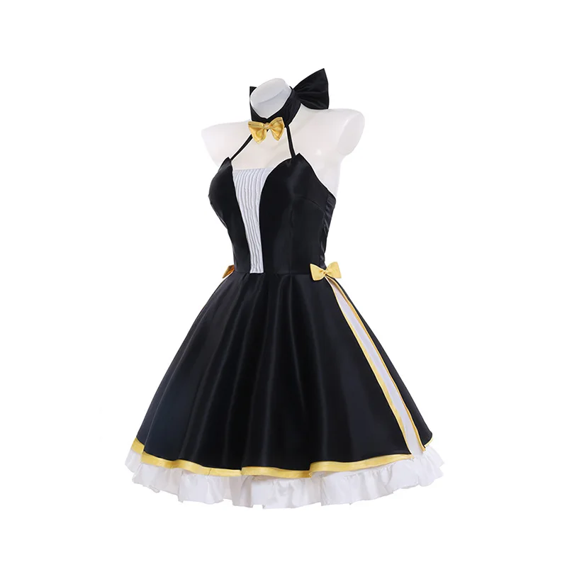 2022 Genshin Impact Costumes Chinese Anime Figue Xiangling Barbara Online Concert Black White Dresses for Women Cosplay Costume