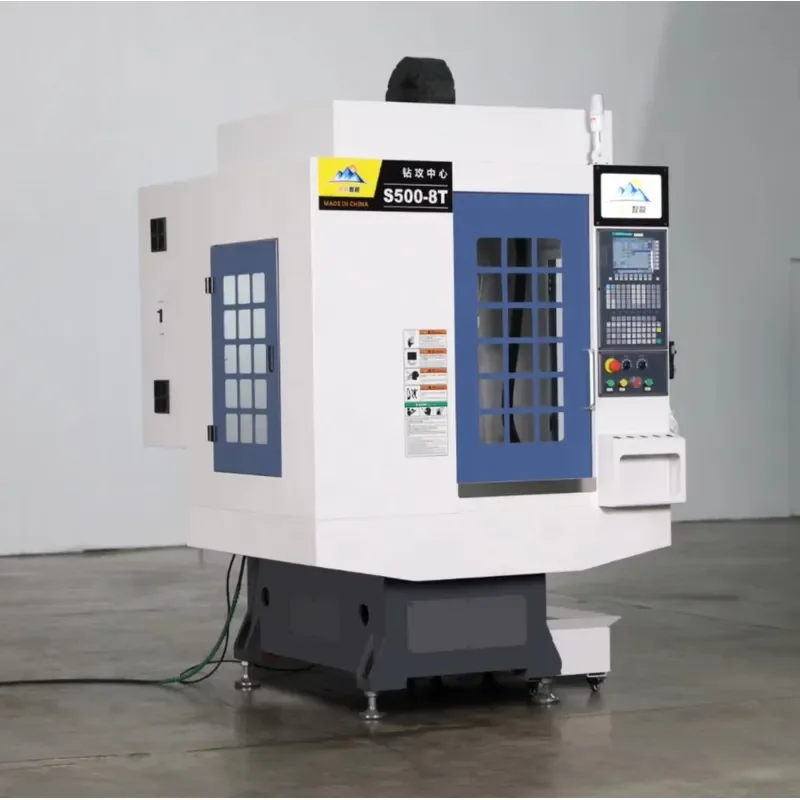 for S500-8T 8-Axis Vertical Multifunctional CNC Machining Center 220V Milling Boring Drilling Tapping Machine Gear Engine PLC