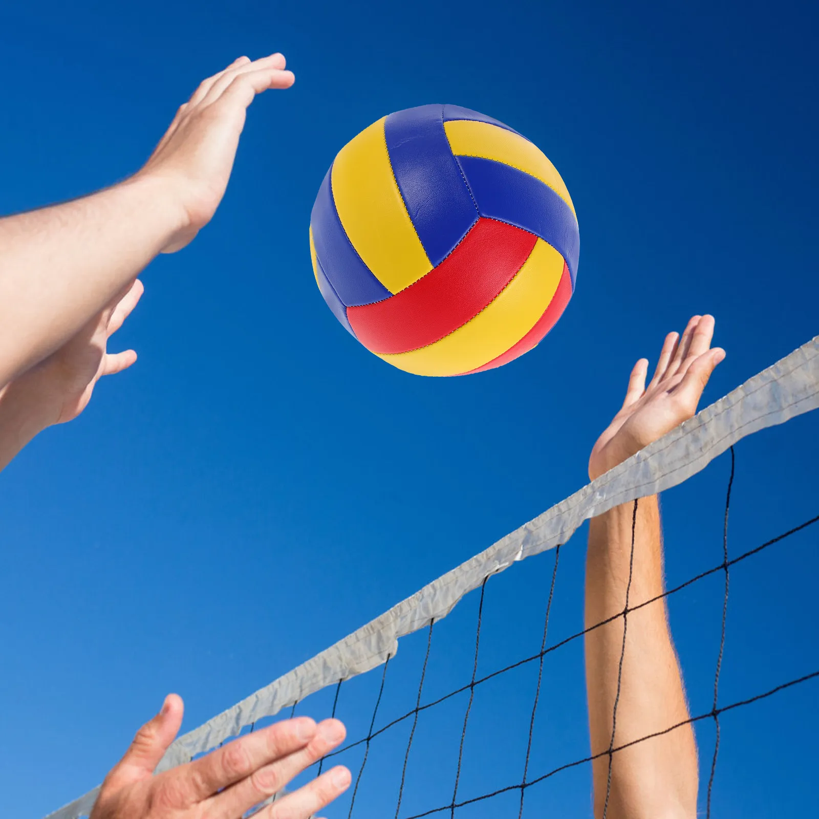 Soft Beach Volleyball Machine Stitched Waterproof Training Volleyball for Indoor Outdoor Game Beginners Teen Youth