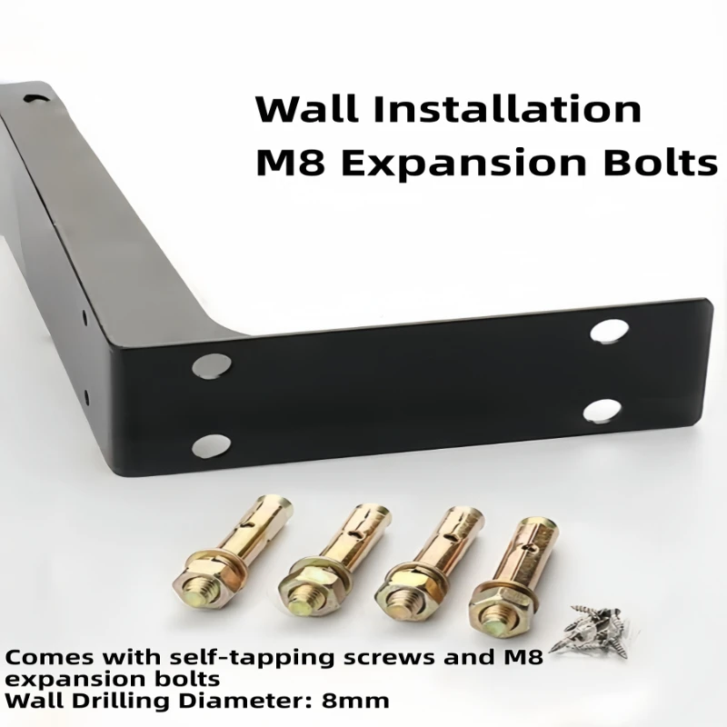 2 PCS Thickened Heavy-Duty Triangular Wall Bracket, Load-Bearing Reinforced Shelf Support for Storage,Layer Board & TV Cabinet