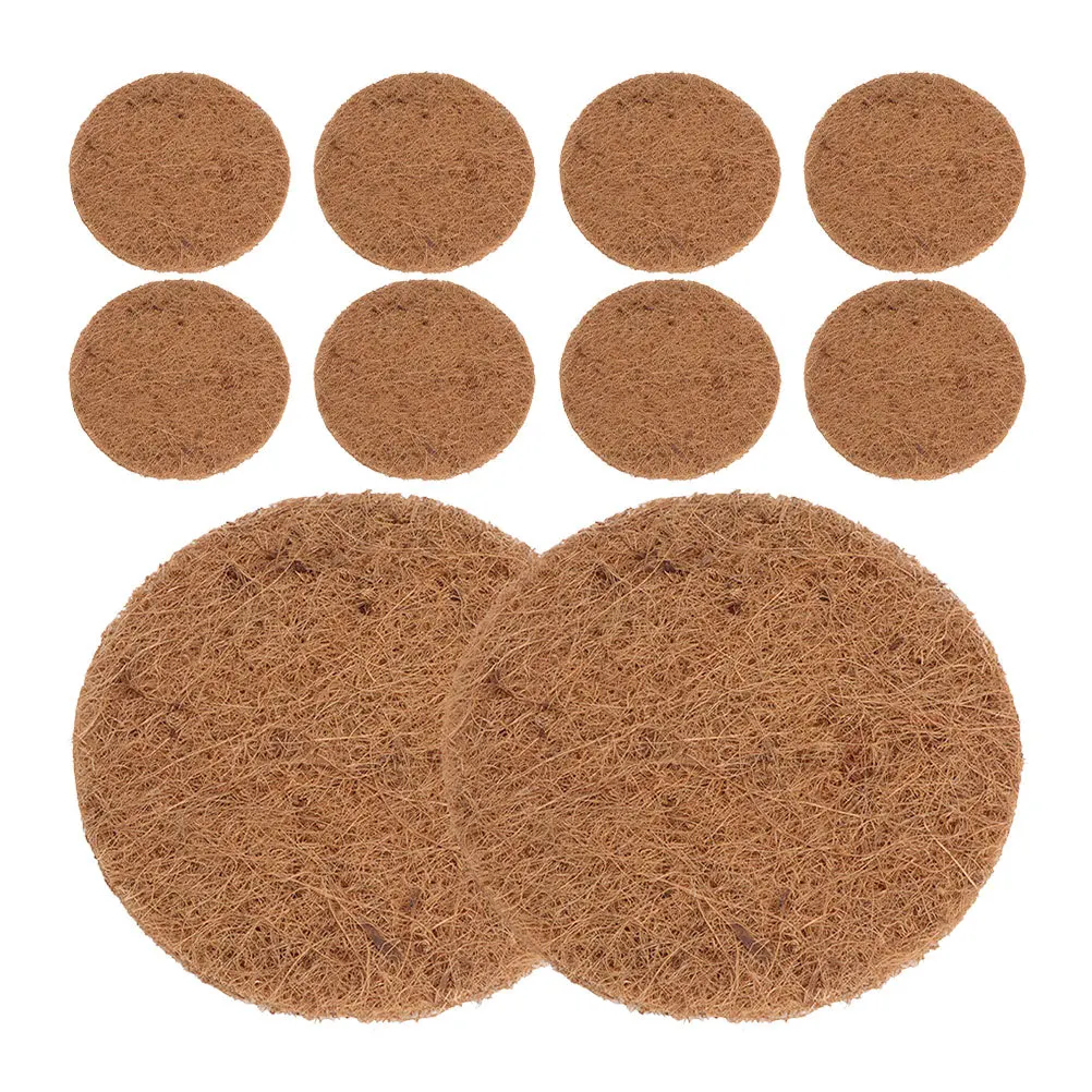 

10pcs Coconut Fiber Nesting Mat For Bird Chicken Finch Racing Pigeon Breeding Eggs Pad Waterproof Absorbent Reusable Pet Nesting
