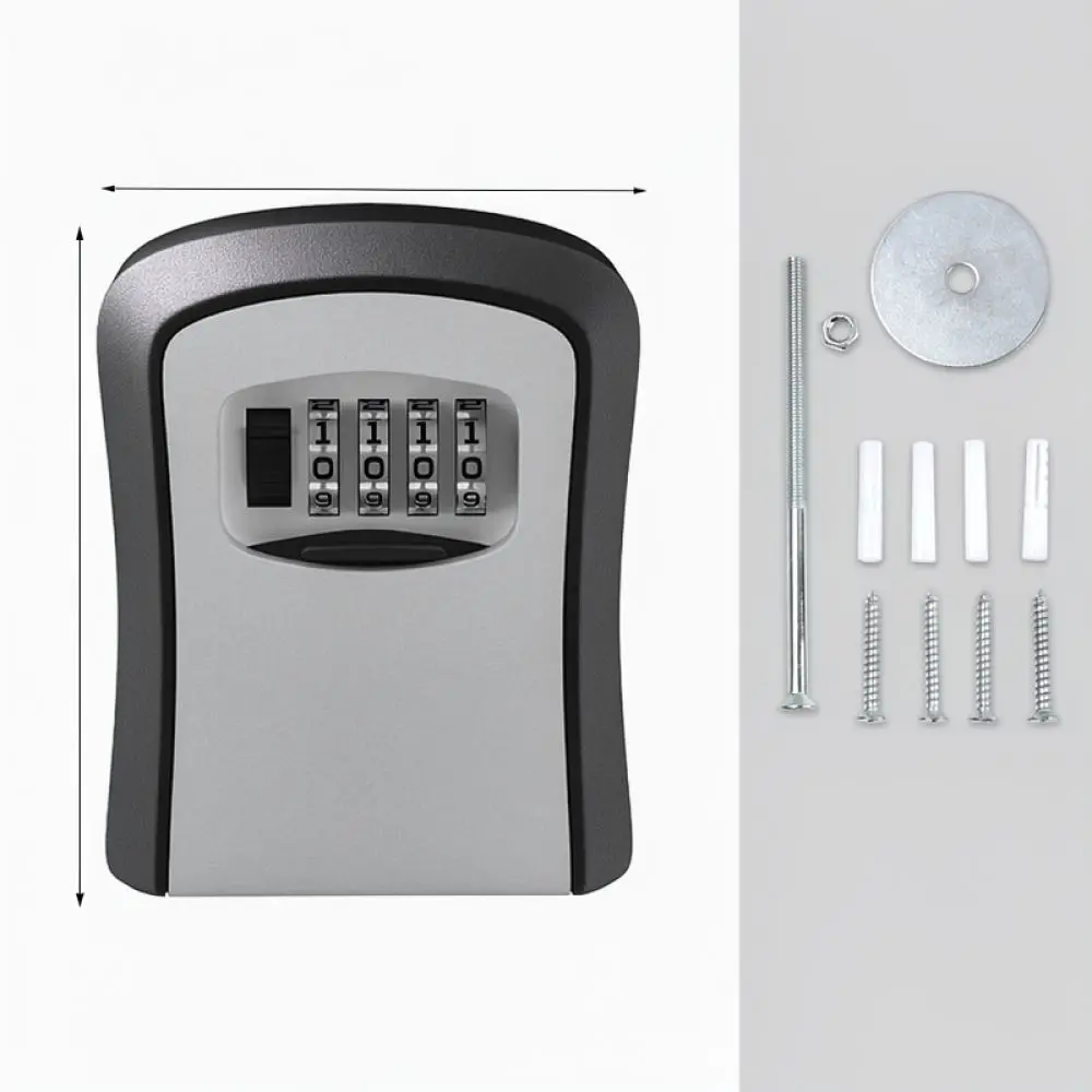 Digital Code Key Lock Box Peephole Mounted Security Safe Organizer Sturdy Plastic Box For Home Apartment Rental