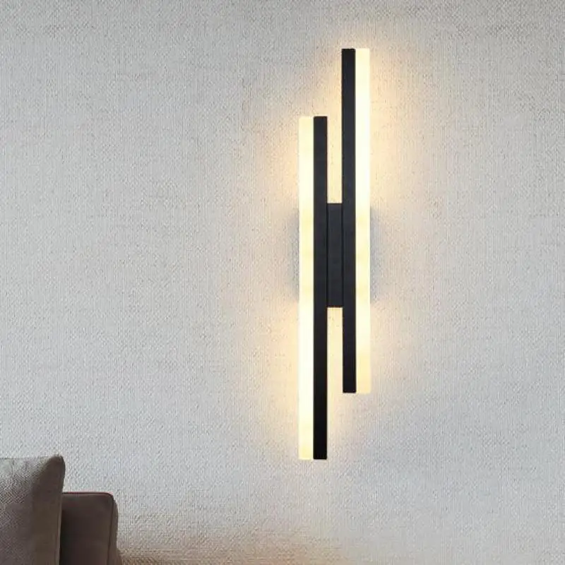 

Modern Nordic Style LED Wall Lamp for Living Room Bedside decor long night light Aisle Corridor Sofa Simple mirror LED sconces
