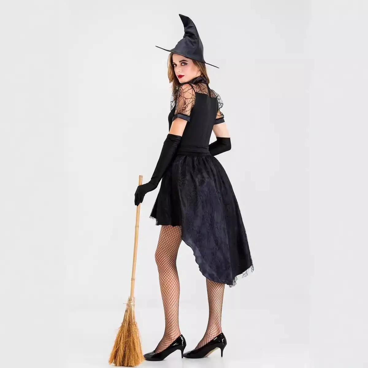 Adult Bla ort Skirt Witch Costume Sexy Sorcer Stage Performance loween Outfit Women's Traditional Ethnic Stage Costume