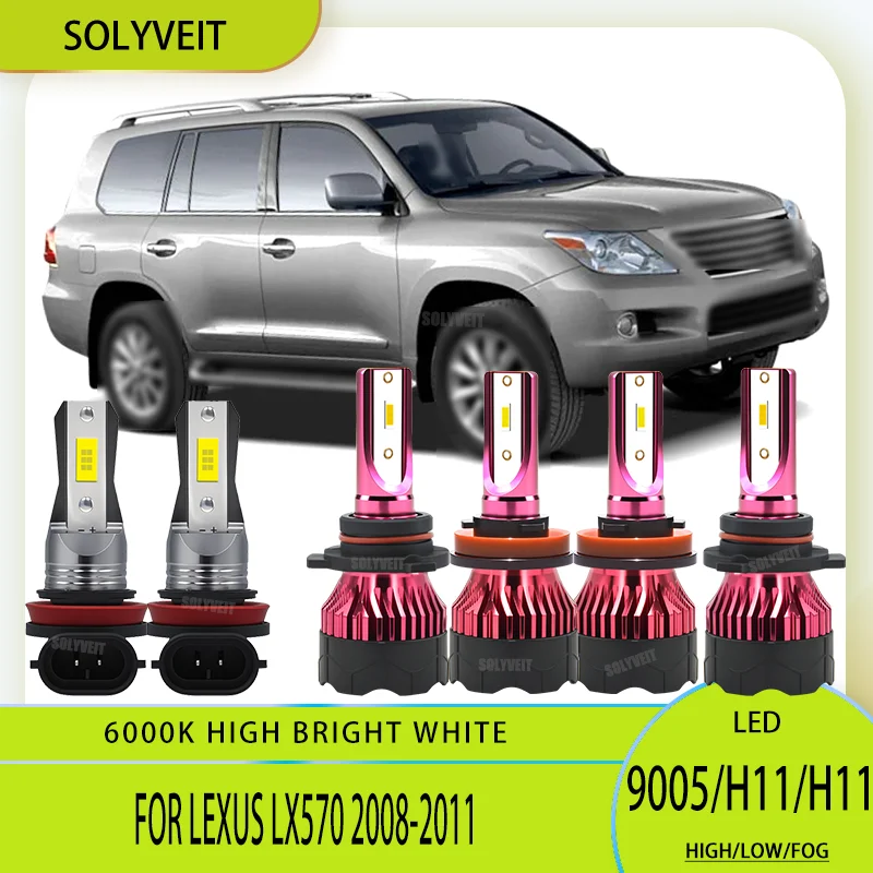 

High-Durability Car LED Atuo Lamp Headlamp Fpglamp HB3/9005 High Beam H11/H9/H8 Low/Fog For Lexus LX570 2008 2009 2010 2011