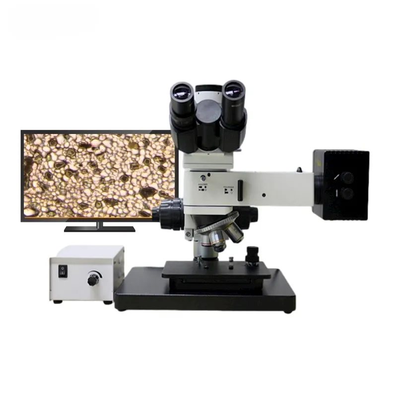 WSM1100 Metallurgical Microscope With 50-500x Magnification 6V30W Halogen Lamp Industrial Checking Measures Laboratory Use