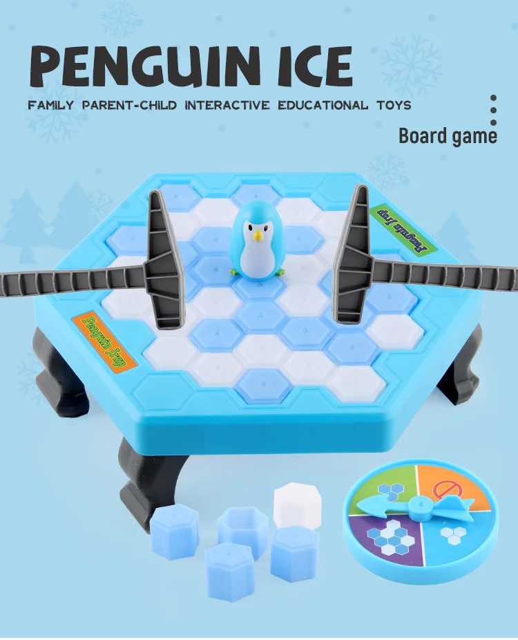 Pinguin-Eisbrecher-Tischspiel, interaktives Puzzle-Spielzeug für Eltern und Kinder, Partyspiel für Kinder, Familienspiele, Geburtstagsgeschenk-Spielzeug – Detail 1