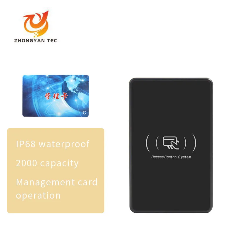 

RFID 13.56Mhz IC Card / EM 125Khz ID 2000 Users Standalone Access Control Reader Door Lock WithAccess Control System Products