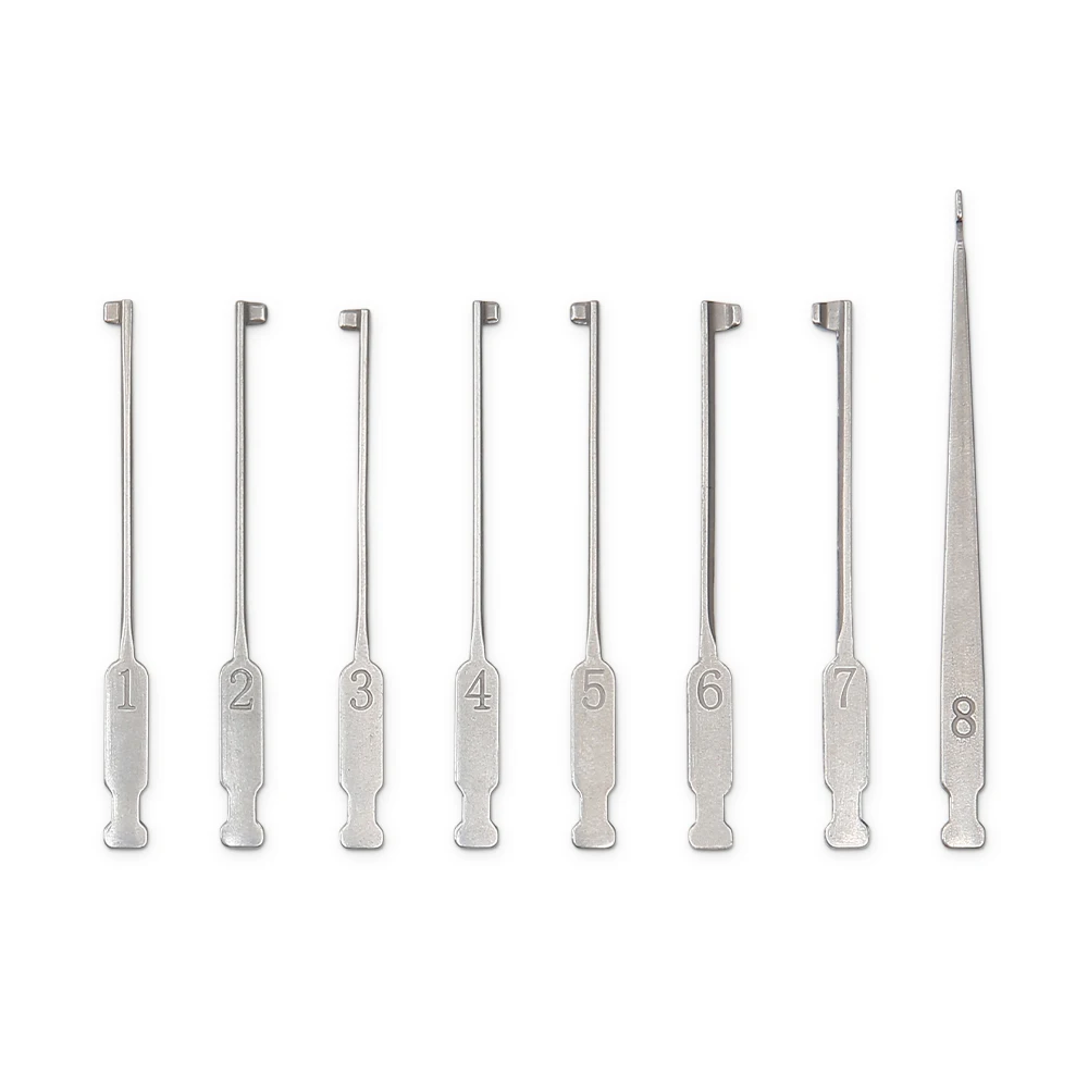 20 Pieces Civil Tool Canvas Bag With Zipper Set LED double light for Locksmith Supplies Tool locksmith herramientas alicate