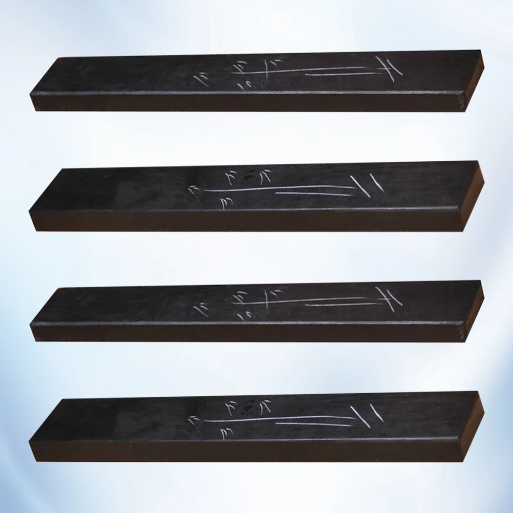 

4 Pcs Marble Ruler Home Decor Calligraphy Tool Supplies Student Stationary Paperweight Chinese The Four Treasures of Study